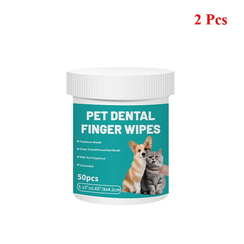Dental Finger Wipes for Dogs Cats