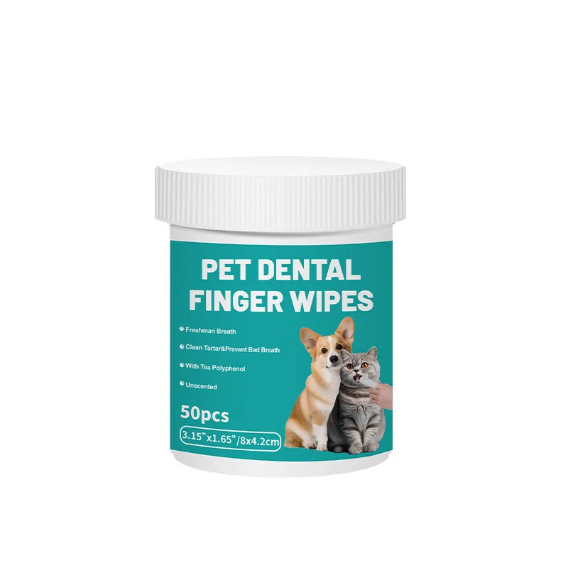 Dental Finger Wipes for Dogs Cats