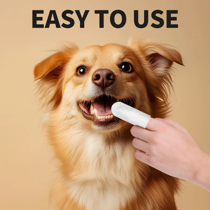 Dental Finger Wipes for Dogs Cats