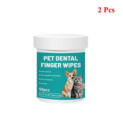 Dental Finger Wipes for Dogs Cats