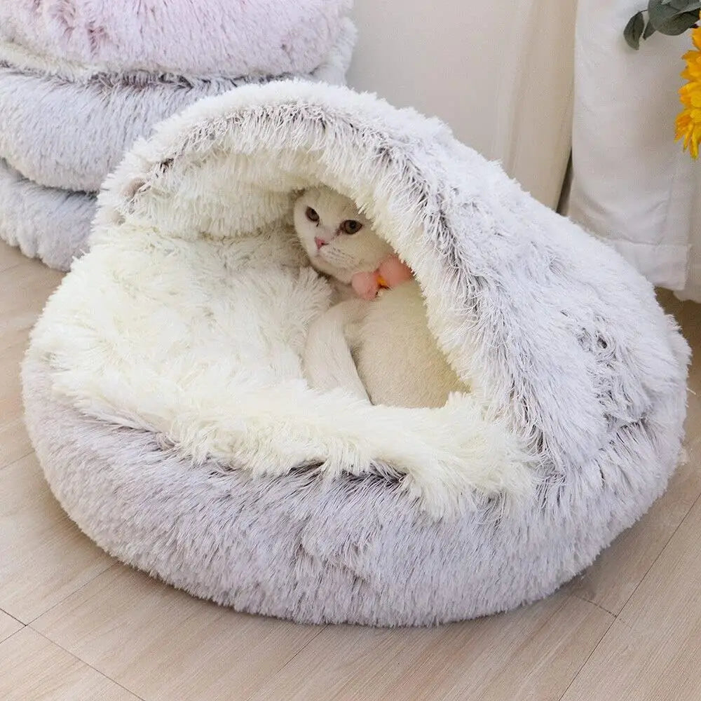 Catzis™ 2 In 1 Pet Dog Cat Bed Round