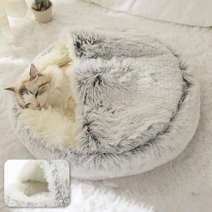 Catzis™ 2 In 1 Pet Dog Cat Bed Round