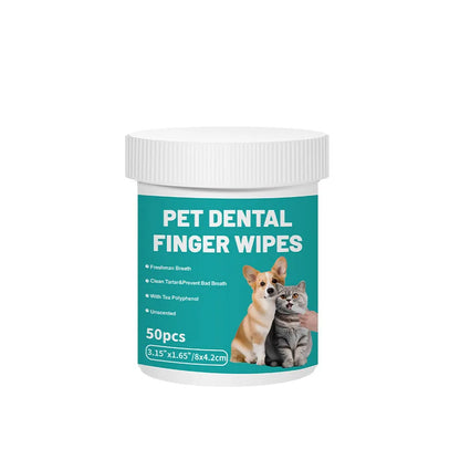 Dental Finger Wipes for Dogs Cats