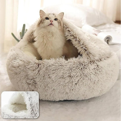 Catzis™ 2 In 1 Pet Dog Cat Bed Round