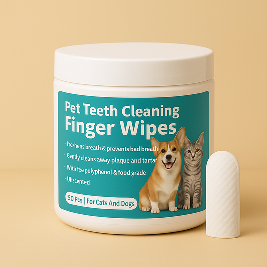 Dental Finger Wipes for Dogs Cats